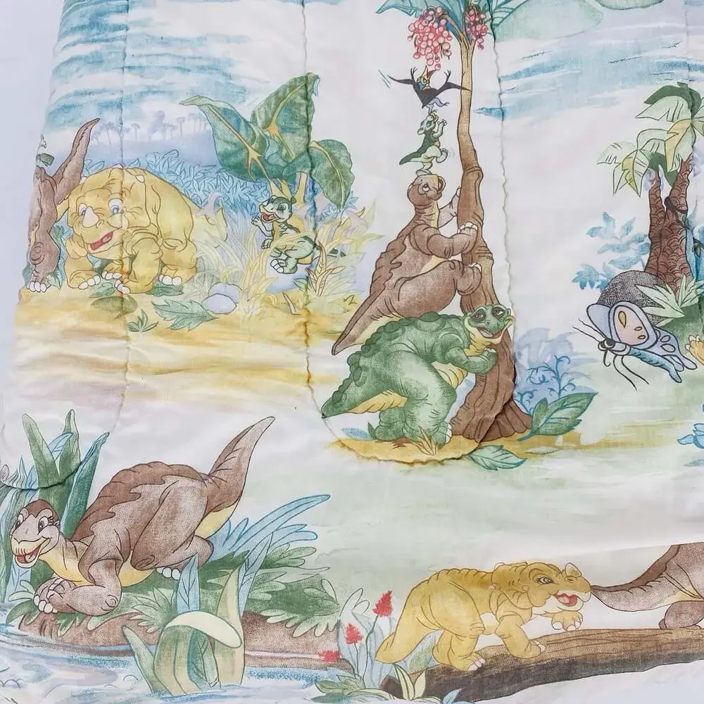 VTG 1987 Land Before Time Twin Bedding Sheet & Comforter Set 4 Pc JC Penney USA